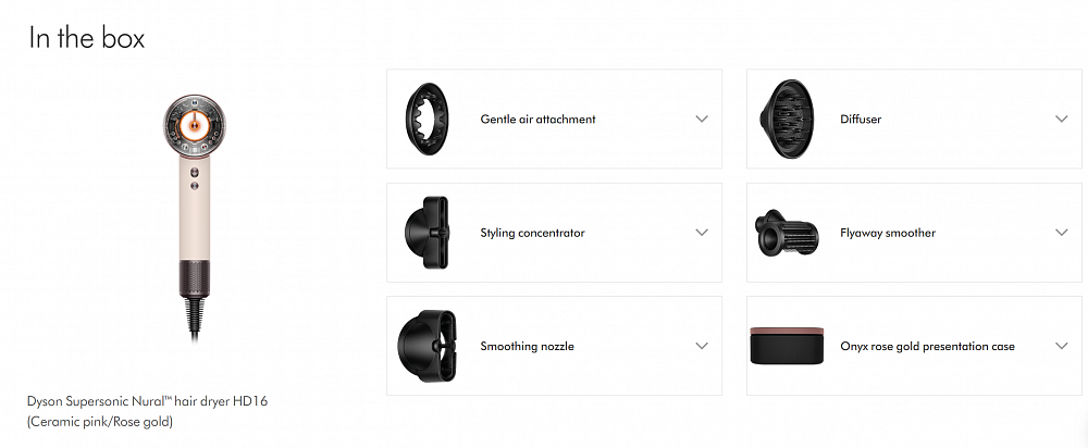 Фен Dyson Supersonic HD16 Nural Ceramic Pink / Rose Gold