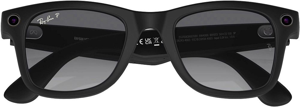 Умные очки Ray-Ban Meta Wayfarer (Gen 1) Matte Black / Polar Gradient Graphite (Large)