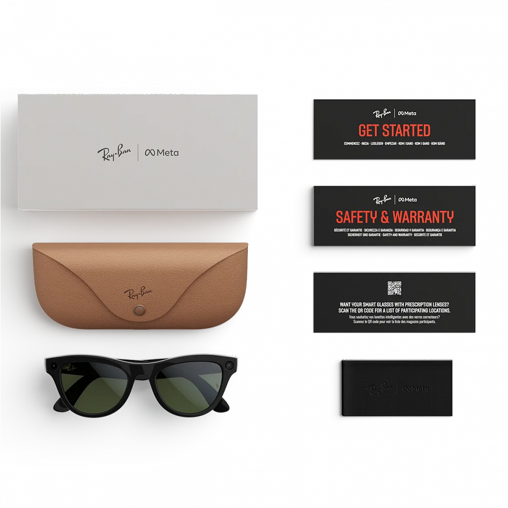 Умные очки Ray-Ban Meta Headliner (Gen 2) Shiny Black / Transitions Graphite Green