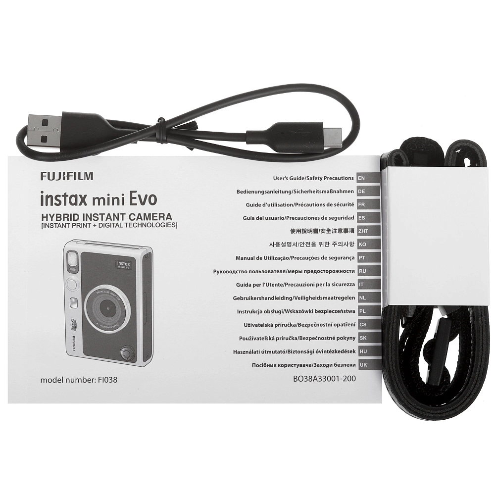 Фотоаппарат моментальной печати Fujifilm Instax Mini Evo Black