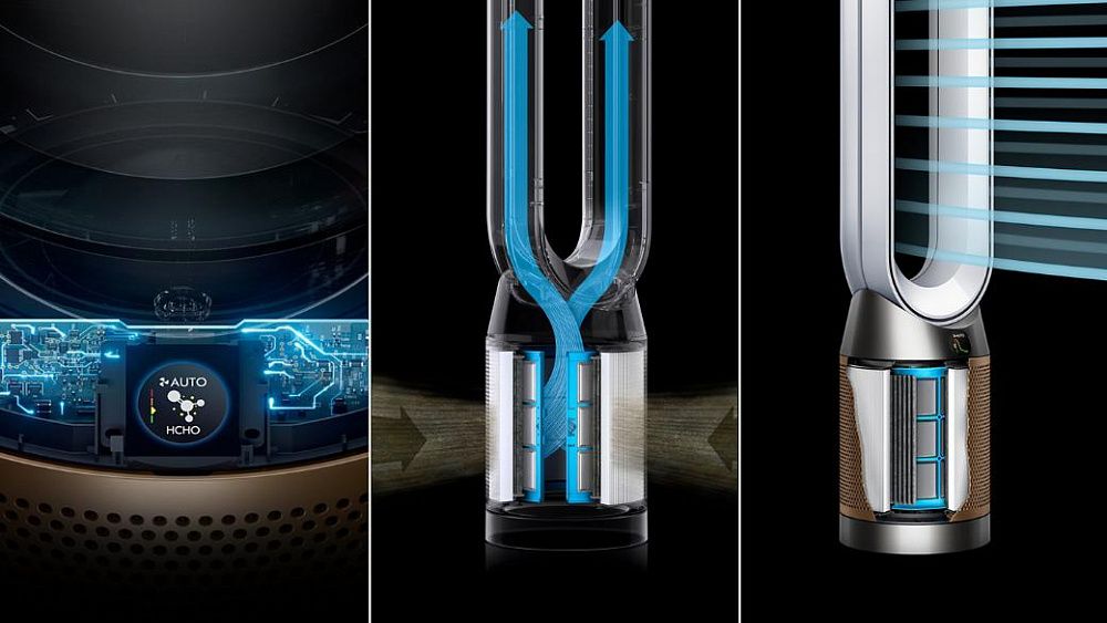 Очиститель воздуха Dyson Purifier Cool PC2 De-NOx TP12 Purifying Fan White/Gold