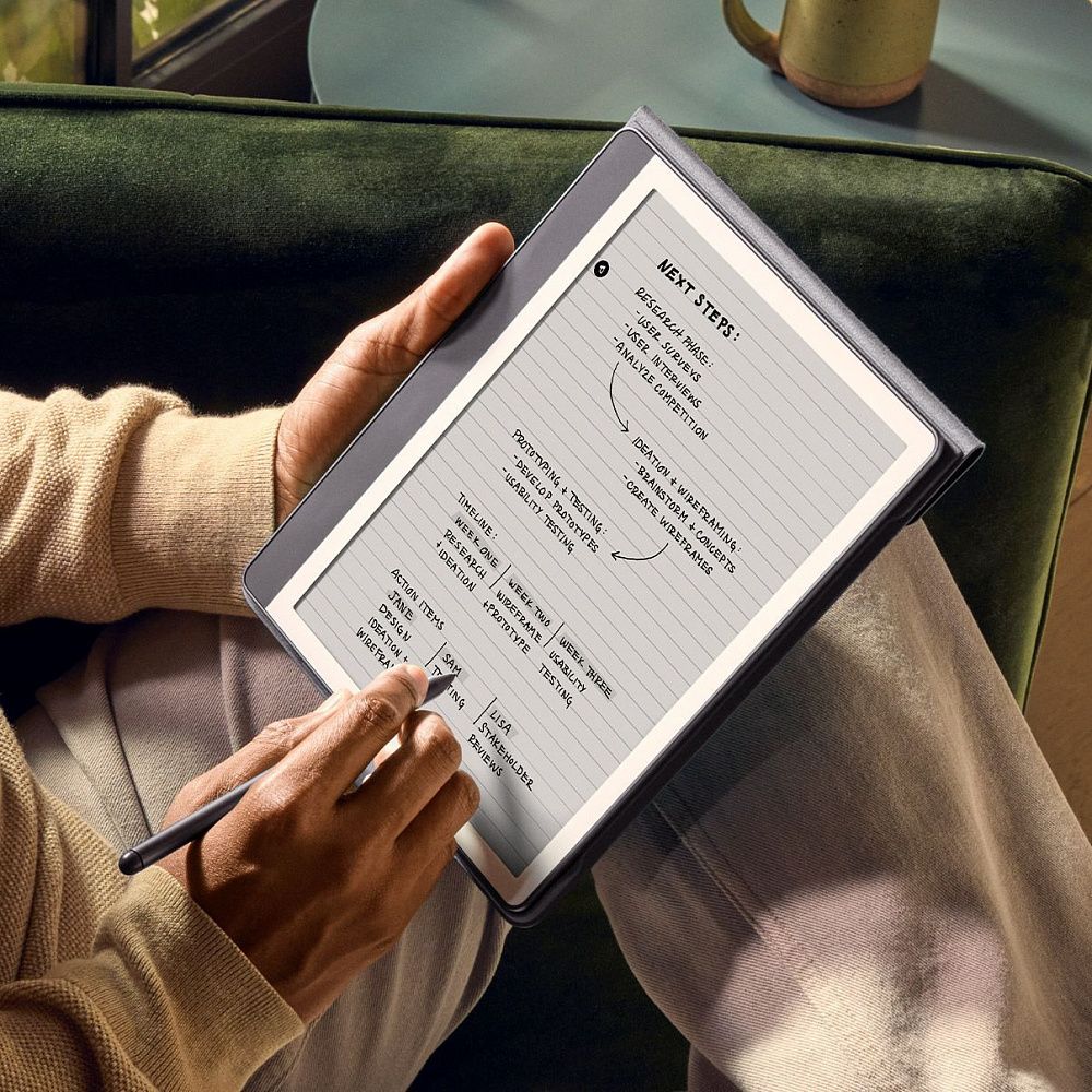 Электронная книга Amazon Kindle Scribe 64GB Wi-Fi with Premium Pen Metallic Tungsten