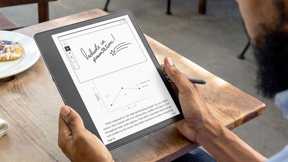 Электронная книга Amazon Kindle Scribe 64GB Wi-Fi with Premium Pen Metallic Tungsten
