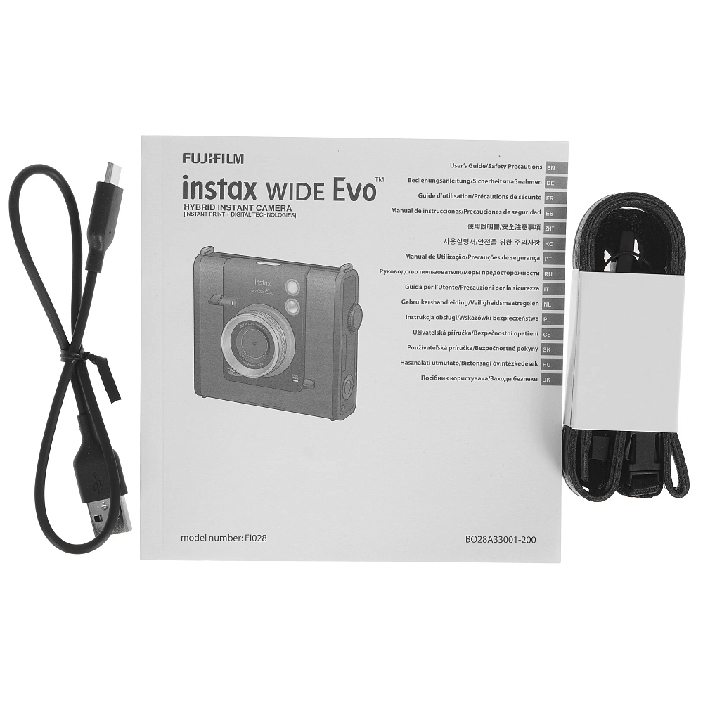 Фотоаппарат моментальной печати Fujifilm Instax Wide Evo Black