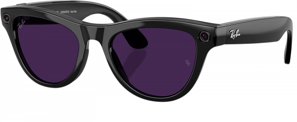 Умные очки Ray-Ban Meta Skyler (Gen 2) Shiny Black / Transitions Amethyst