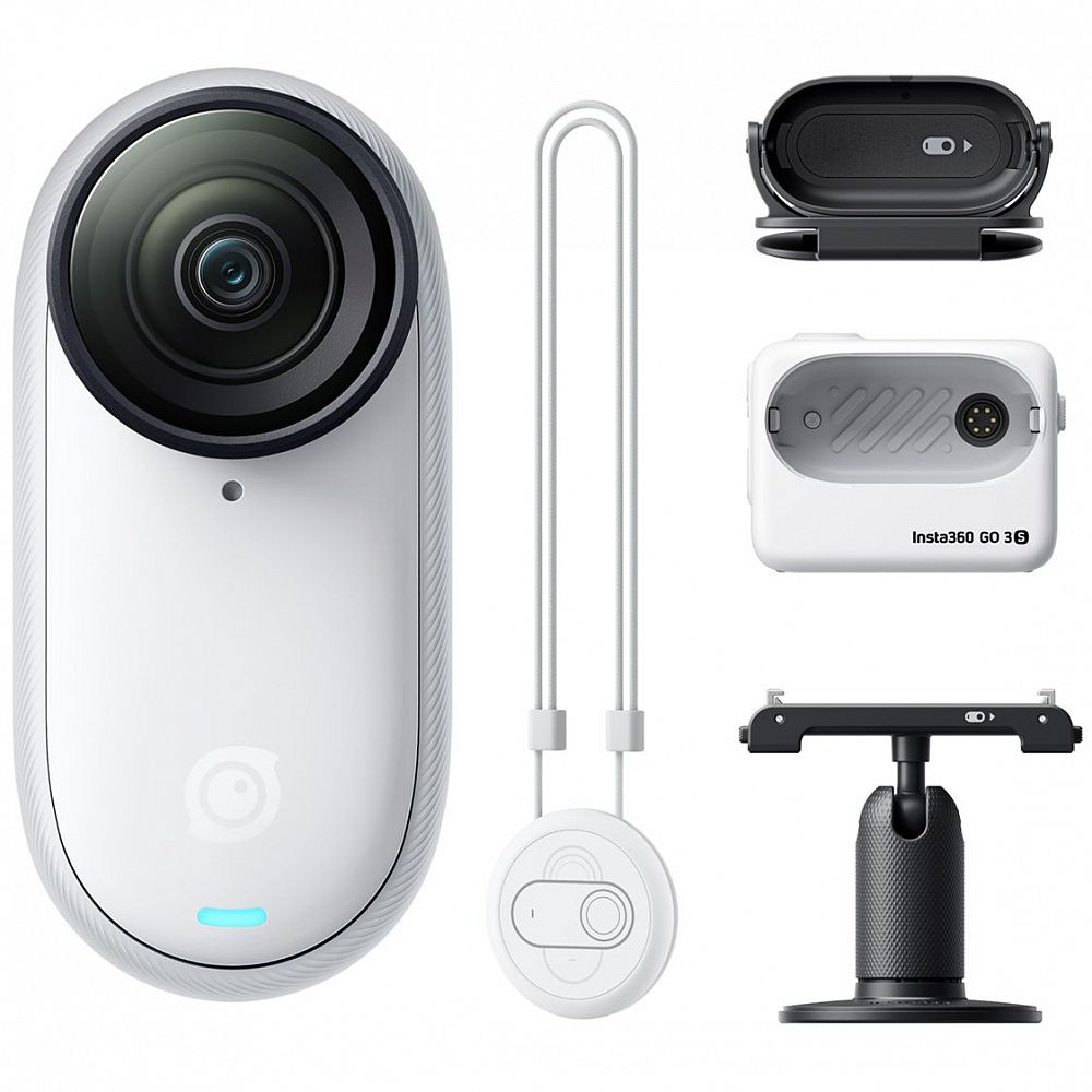 Экшн-камера Insta360 GO 3S 128GB Standard Bundle Arctic White