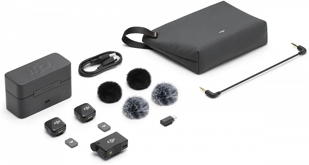 Беспроводной петличный микрофон DJI Mic Mini (2 TX + 1 RX + Charging Case)