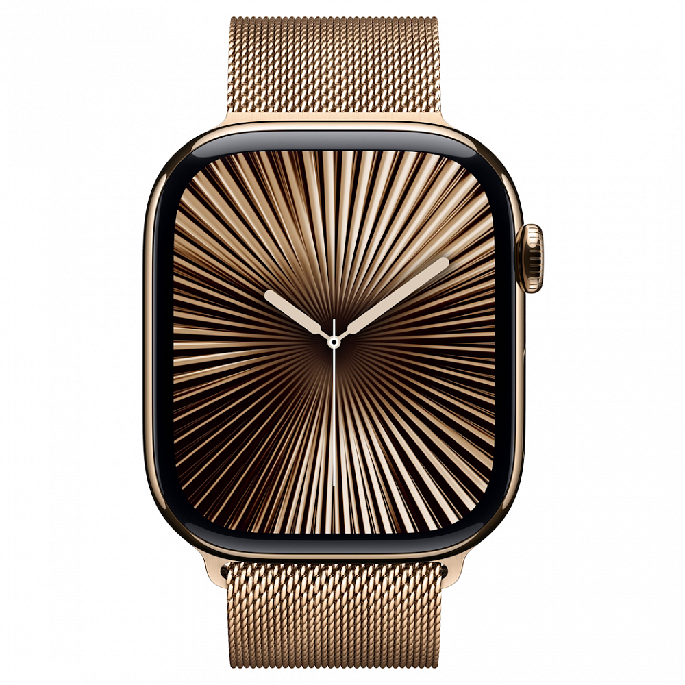 Apple Watch Series 10 42 mm Gold Titanium Milanese Loop
