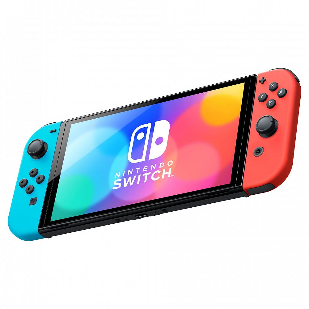 Игровая приставка Nintendo Switch OLED 64GB Neon Red / Blue