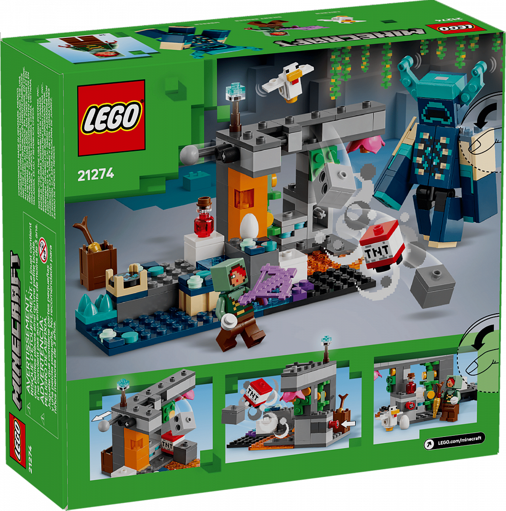 Конструктор LEGO Minecraft "Столкновение с Варденом" 21274