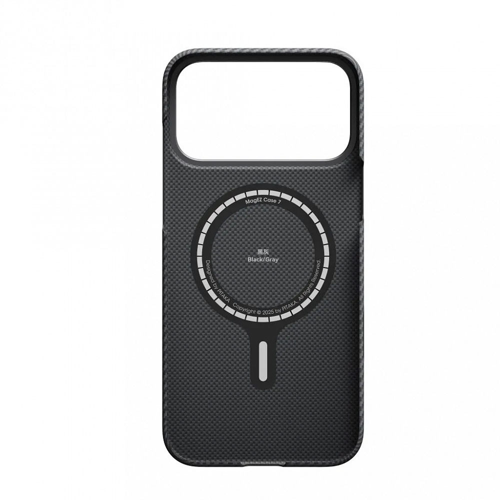 Чехол Pitaka Ultra-Slim Case для iPhone 17 Pro Black/Gray