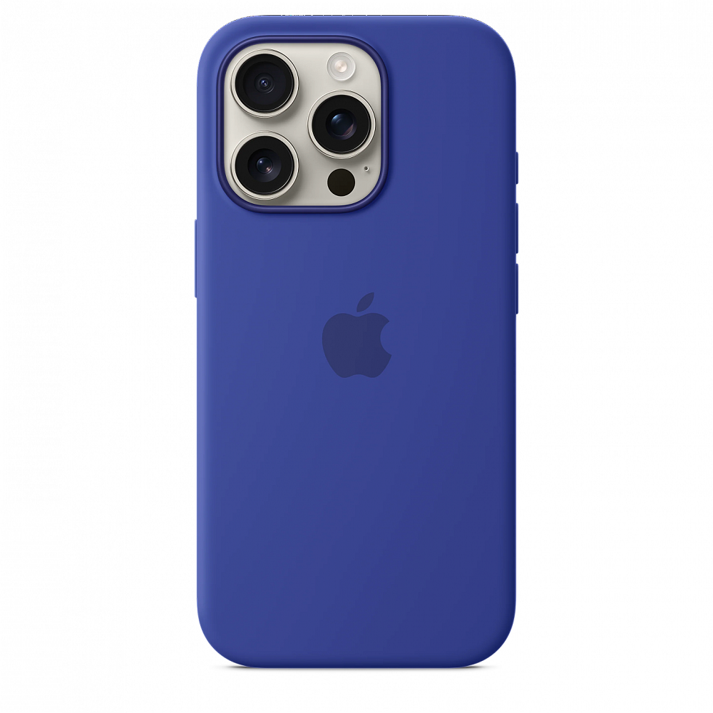 Чехол Apple Silicone Case with MagSafe для iPhone 16 Pro Ultramarine