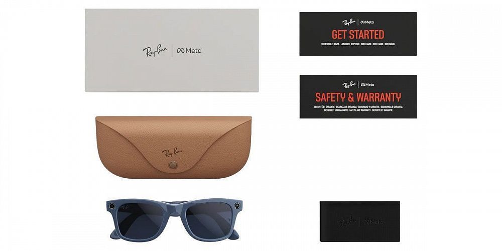 Умные очки Ray-Ban Meta Wayfarer (Gen 2) Cosmic Blue / Transitions Sapphire (Standard)