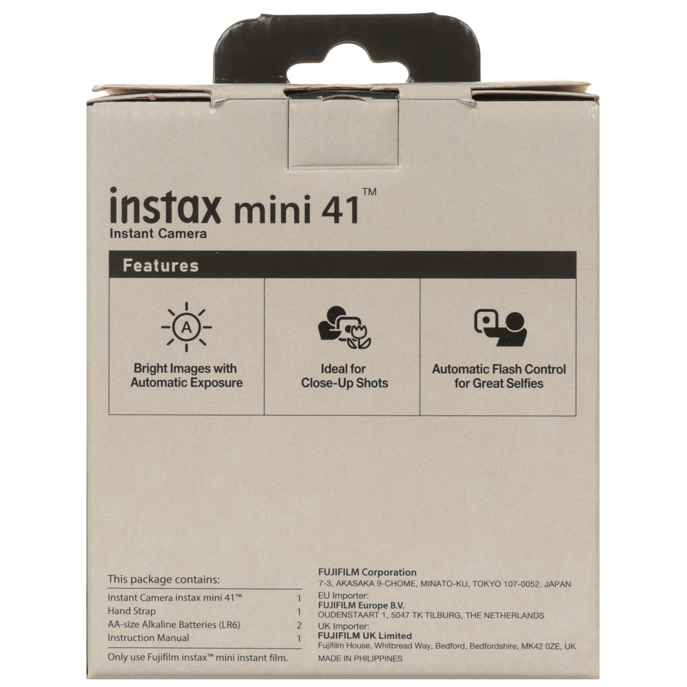 Фотоаппарат моментальной печати Fujifilm Instax Mini 41 Black