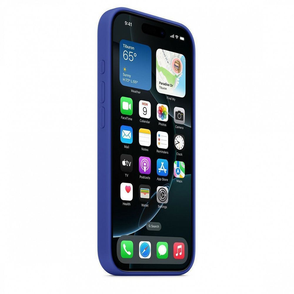 Чехол Apple Silicone Case with MagSafe для iPhone 16 Pro Ultramarine