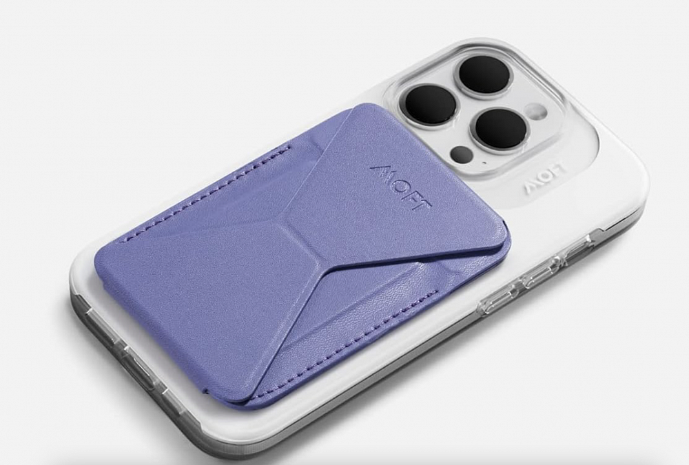 Moft Snap-On Stand & Wallet Purple