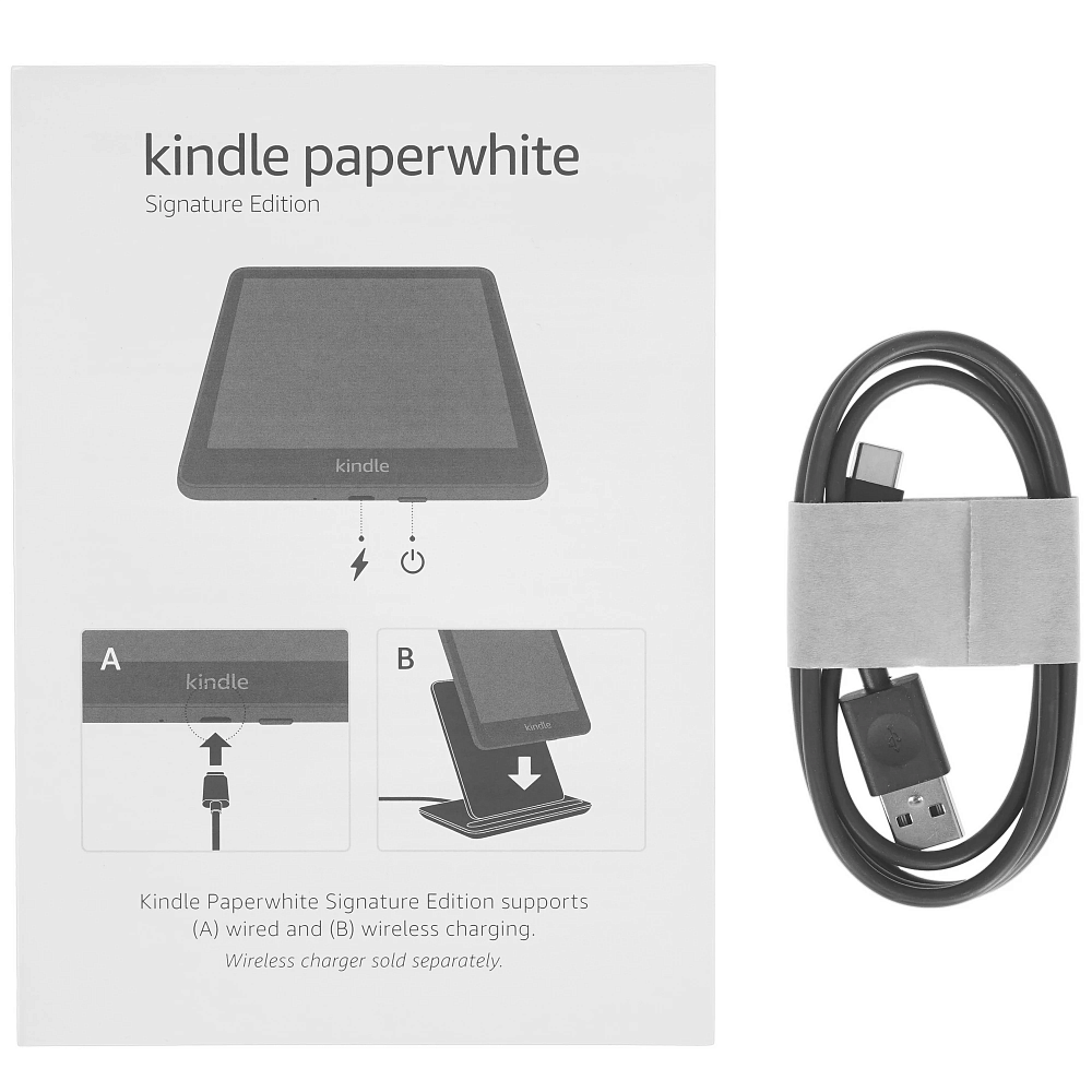 Электронная книга Amazon Kindle PaperWhite 12 32GB Wi-Fi Metallic Black (Signature Edition)