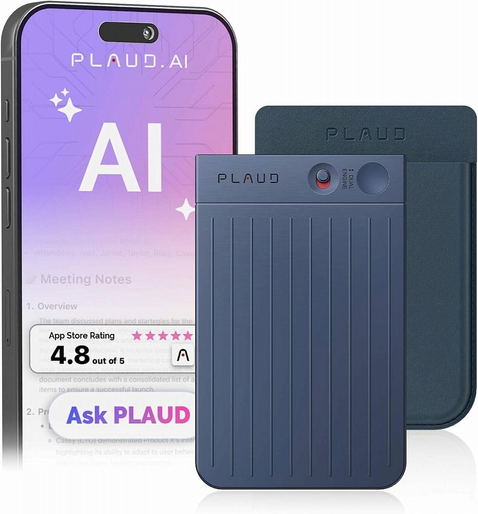 AI диктофон Plaud Note 64GB Navy Blue (ChatGPT)