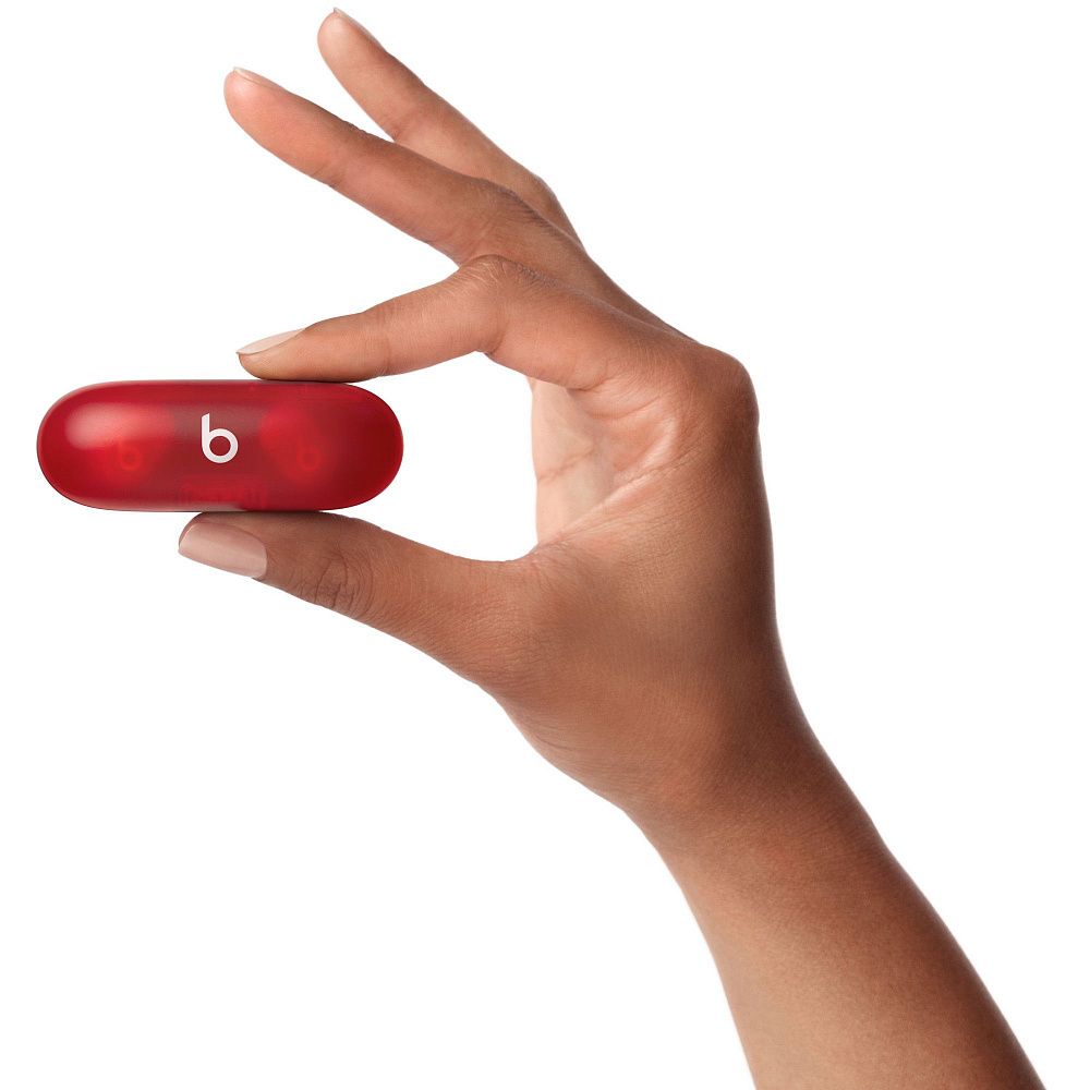 Беспроводные наушники Beats Solo Buds Transparent Red